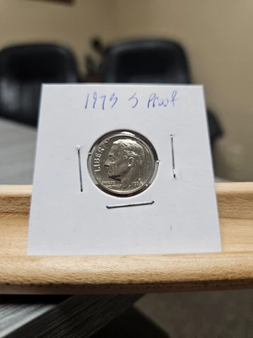 1973-S Proof Roosevelt Dime San Francisco Actual Coin Pictured Cover
