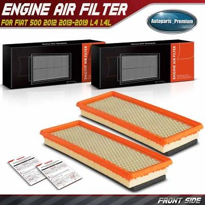 Filtro de ar motor 2 peças para Fiat 500 2012 2013 2014 2015-2019 1.4L turboalimentado - Imagem 1 de 4