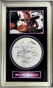 Matt Sorum (Velvet Revolver/Guns N Roses) signed drum head framed display-JSA - Picture 1 of 7