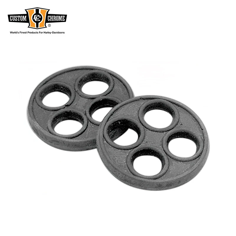 Custom Chrome Viton Petcock Gasket Rubber 4-hole Seal Disc Fit For CCI 12728 - Image 1 of 1
