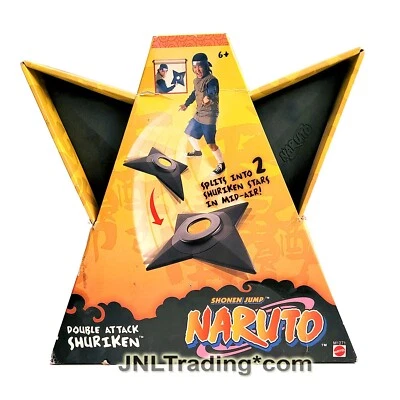 Año 2006 Shonen Jump's Naruto Arma Accesorio Set - DOBLE ATAQUE SHURIKEN Foto 1 de 2