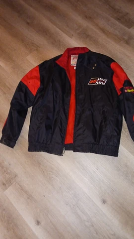 VTG ERNIE IRVINE ROBERT YATES RACING JACKET SZ L NUTMEG Cover
