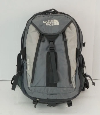 The North Face Surge Backpack Gray  Laptop Day Bag School Travel Hiking - Image 1 of 4