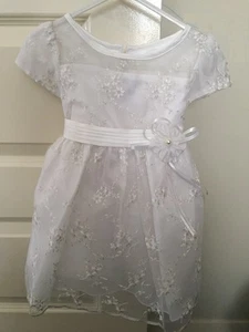 Girls white Princess christening Dress, wedding special occasion size 24 months - Picture 1 of 4