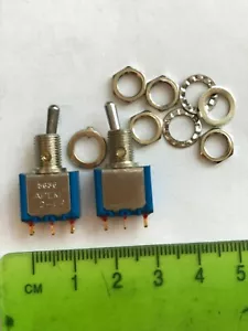 Toggle switch ON ON SPDT Lever Solder Lug Apem 5636 2pcs £5.95 Z3652 - Picture 1 of 1