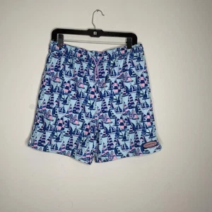 Vineyard Vines Swim Trunks Mens Extra Large Sailboat Print Quick Dry Shorts - Picture 1 of 10