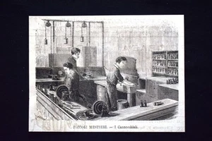 Piccoli mestieri - I Cannocchiali Incisione del 1869 - Imagen 1 de 1