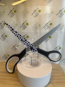 Singer 10” Cow Print Scissors Professional Tailor’s Shears Plastic Handle Stainl - Picture 1 of 10