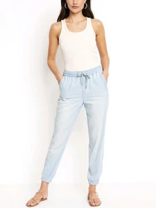 Anthropologie | Hei Hei Pants Blue Denim Chambray Lighweight Jogger Gr. 28 - Bild 1 von 10