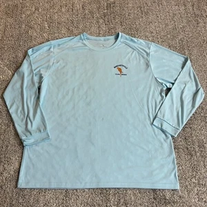 Camicia da bagno uomo Margaritaville Island Reserve XXL UPF 50+ blu pappagallo tropicale - Foto 1 di 9