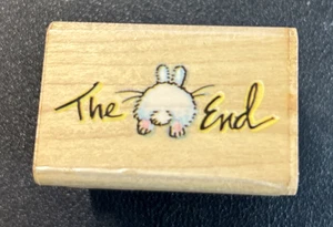 All Night Media Holzstempel Hase #349D "THE END" - Bild 1 von 3