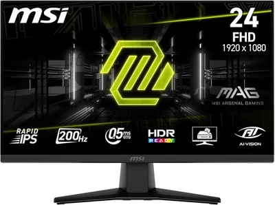 MAG 242F Monitor Gaming Da 24" - FHD (1920X1080), Rapid IPS, 200Hz, 0.5Ms, HDR R - Immagine 1 di 4