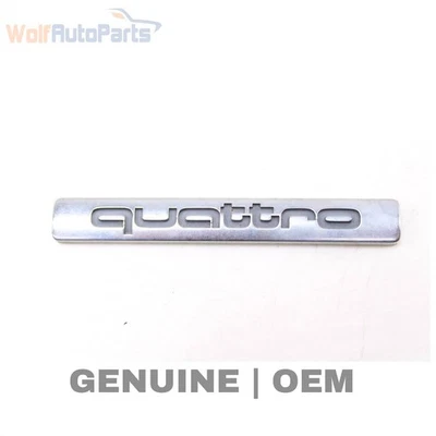 TRUNK EMBLEM / BADGE - QUATTRO - AUDI A4 A6 A8 ALLROAD Q3 - 4B0853737D - Image 1 of 4
