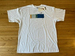 Vintage Nike Running Dri-Fit T Shirt Mens XL NWT Deadstock White Graphic Print - Picture 1 of 11
