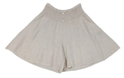 Pantalones Cortos Culotte KAKTUS Swingy Relajados de Lino Talla L Pull On Verano Costero Preppy Foto 1 de 4