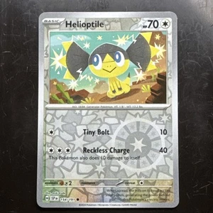 Helioptile 154/191 Pokemon Scarlet Violet Surging Sparks Reverse Holo - Picture 1 of 3