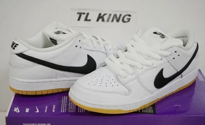 Nike SB Dunk Low Pro Blanco Goma Parte Inferior Edición Limitada Raro CD2563-101 EM Foto 1 de 4