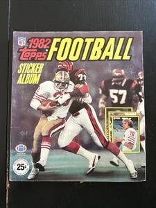 1982 Topps Football STICKER ALBUM Complete With Stickers JOE MONTANA 49ers! - Picture 1 of 12