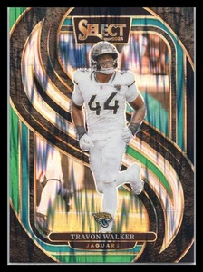 2024 Select Football #197 Travon Walker Green Black Shock - Picture 1 of 2