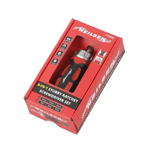 Neilsen Stubby & Standard Ratchet Screwdriver Sets – 6-in-1 & 12-in-1 with Bits - Picture 1 of 4