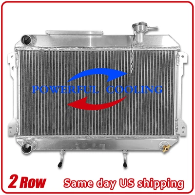 Radiador todo em alumínio para 1980-1982 1981 Toyota Corolla AT/MT refrigerador de desempenho - Imagem 1 de 4