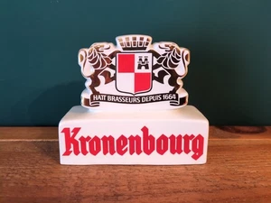 Kronenbourg Keramik Werbung Aufsteller Schild Bier Ale Kneipe Bar Breweriana - Bild 1 von 7