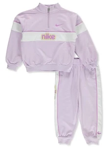 Nike Girls' 2-Piece Tracksuit Set Outfit Color: purple Size: 4 - Picture 1 of 1