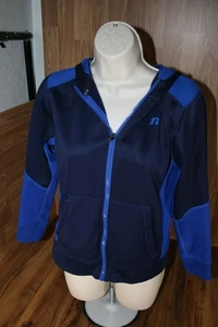 Boys Sz 10-12 (L) Dry Power 360 Fleece Zip Up Hooded Jacket Russell RN#70892 - Picture 1 of 10