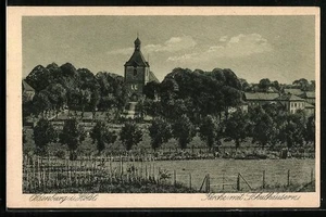 Oldenburg i. Holst., Kirche mit Schulhäusern, Ansichtskarte  - Picture 1 of 2