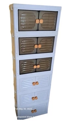 Stackable Plastic Storage Bins Collapsible Closet Organizers Folding Storage Box - Image 1 of 4