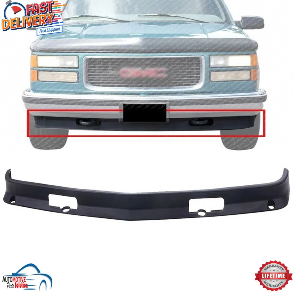 NEW FRONT BUMPER LOWER VALANCE PANEL BLACK FOR 1988-2000 GMC CHEVROLET GM1090105 Foto 1 de 4