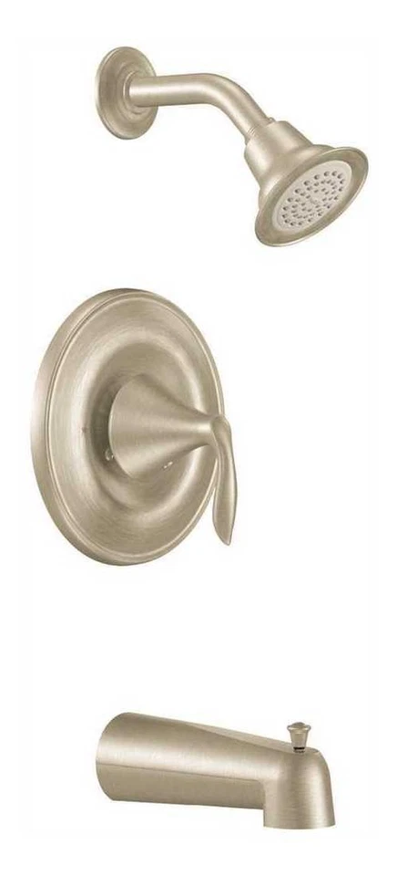Комплект отделки для ванной и душа Eva Posi-Temp с 1 ручкой матовый никель (клапан не включен) - Изображение 1 из 1