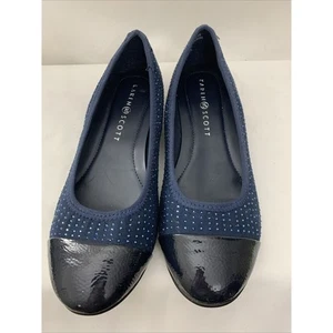 Karen Scott marineblaue Damen-Ballerinas 6,5 Perlen-Flats Slipper - Bild 1 von 8