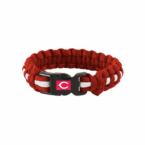 MLB CINCINNATI REDS SURVIVAL BRACELET WRIST BAND SIZE L/XL NEW Cover