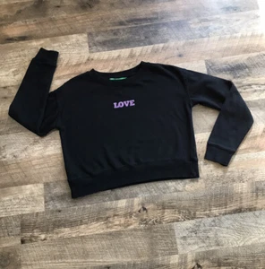 Suéter Dip Talla Pequeña Love Recortado Cuello Redondo - Imagen 1 de 5