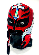 Mysterio Semi Professional Grade Lucha Libre Mask Adult Size Red & Silver Color