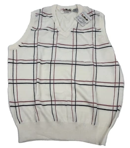 VTG Lady La Mode LPGA Golf Sweater Vest Women's L-Preppy Pickle ball Tennis- NWT - Picture 1 of 8