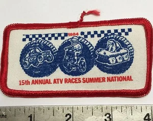NATVA SUMMER NATIONAL CLOTH PATCH-1984  ATTEX,HUSTLER,MAX,SCRAMBLER - Picture 1 of 2