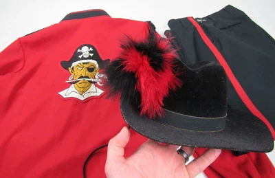 Vtg 1960's Pirates High School Marching Band 3 Pc Uniform Jacket Pants Hat 60s - Image 1 of 4