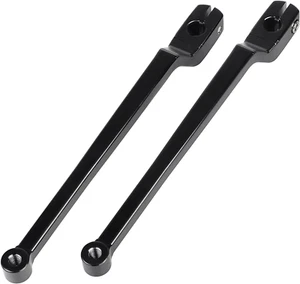 Black 9.84" Extended Shifter Lever Heel Toe Shift Levers Set Compatible with Har - Picture 1 of 6
