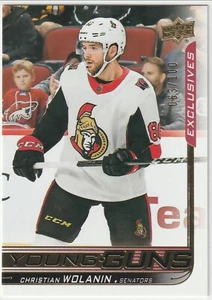 2018-19 Upper Deck Exclusives #460 Christian Wolanin YG 063/100 Ottawa Senator - Picture 1 of 1