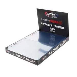 BCW LaserWeld 2 bolsillos 5x7 páginas 100ct caja ENVÍO GRATUITO - Imagen 1 de 4