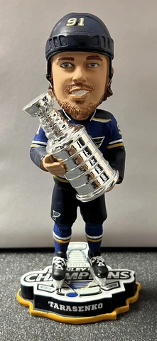 Vladimir Tarasenko St Louis Blues 2019 Stanley Cup Champions Bobblehead FOCO Box Cover