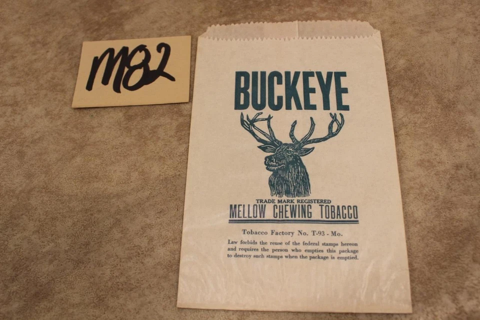 BOLSA DE TABACO VINTAGE M82 BUCKEYE TABACO DE MASCAR SUAVE Foto 1 de 1