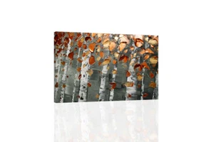 Abstract Aspens V - CANVAS OR PRINT WALL ART - Picture 1 of 2