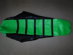 FLU Designs pro ribbed gripper seat cover Team Kawasaki KX85 KX100 2014-2020 - Picture 1 of 1