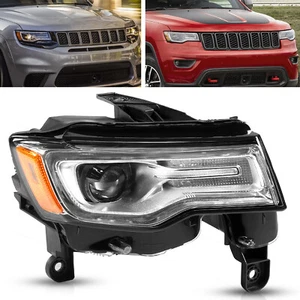 Headlight Fit For 2016-2021 Jeep Grand Cherokee w/Bulbs& Ballast HID Lamp Right - Picture 1 of 13