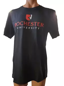 Rochester University schwarzes T-Shirt - Größe L - neu ohne Etikett - Bild 1 von 7