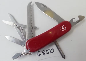 Red Victorinox Evolution 18 Swiss Army Pocket Knife Grip Wenger Multi-Tool - Picture 1 of 5