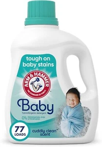 Arm & Hammer Baby 77 Loads Liquid Laundry Detergent 100.5 oz - Picture 1 of 5